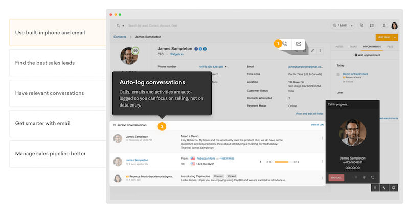 best small business apps - Freshsales