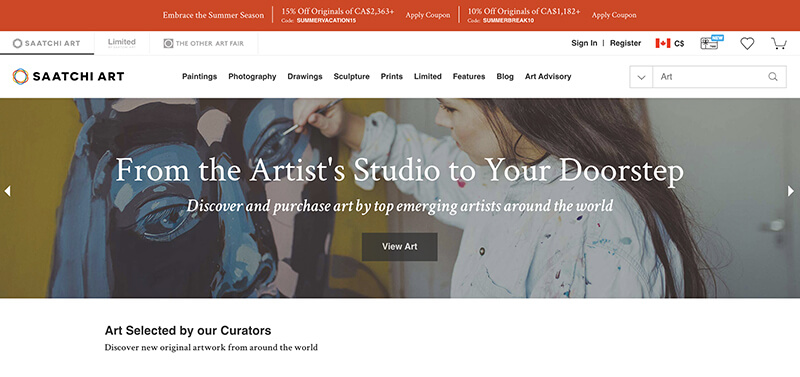 sites to sell artwork